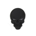 Zinc alloy metal skull car body sticker with red eye ghost head pattern 3.4cm by 5.0cm