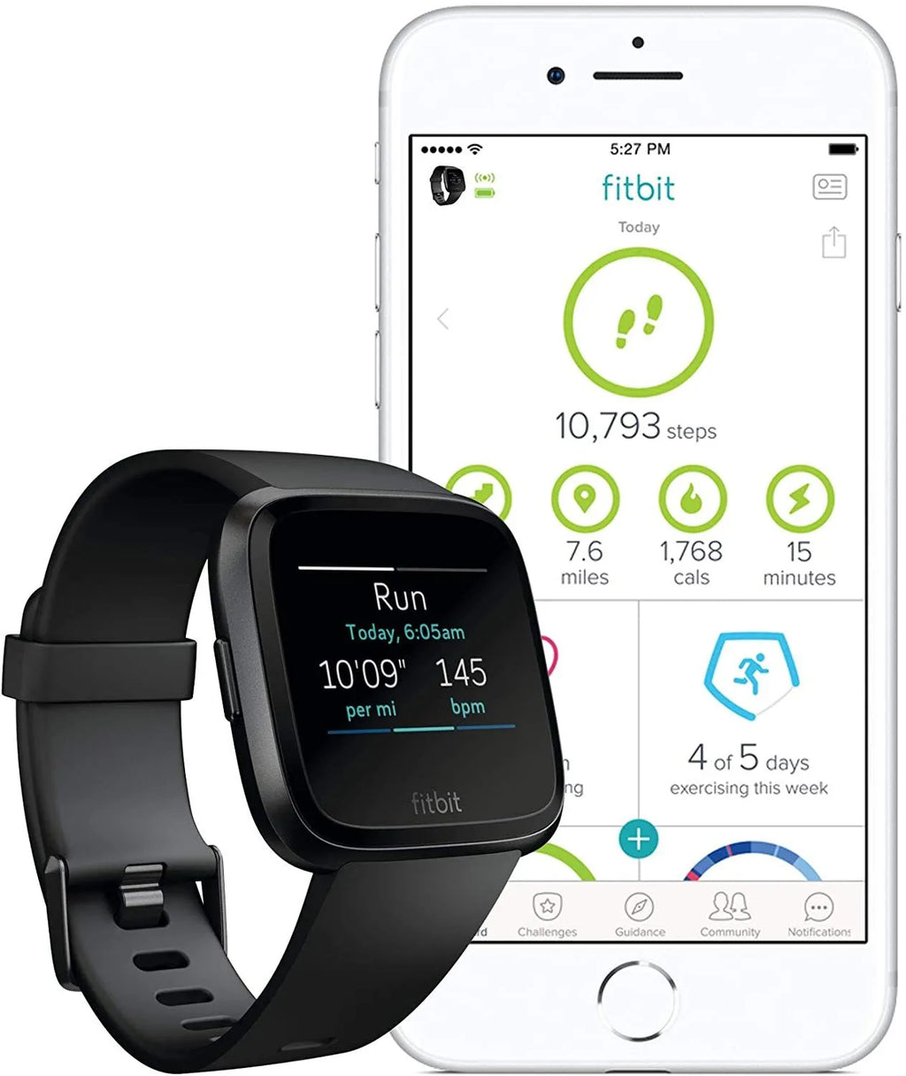Black waterproof smart watch with heart rate monitor and sleep tracker on a silicone strap.
