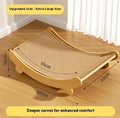 Jute style cat scratch board and nest integrated cradle for cats 4.00kg to 6.00kg