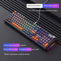Bluetooth wireless three-mode mechanical keyboard ABS 445x138x29mm with Type-C cable and packing box