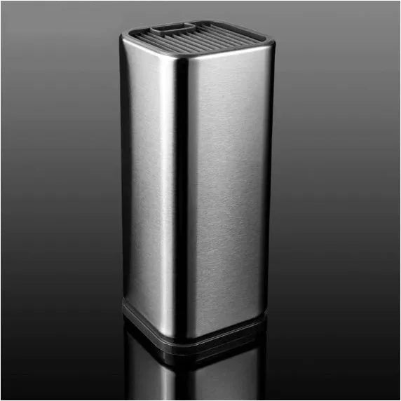 Black and white PP plastic kitchen tool holder with detachable base for knives and cutlery storage.