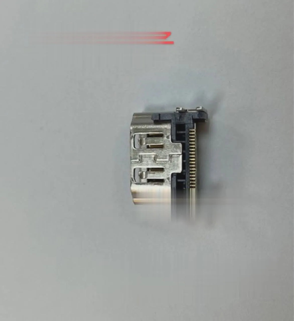 Silver HDMI host interface socket for gaming machine accessories