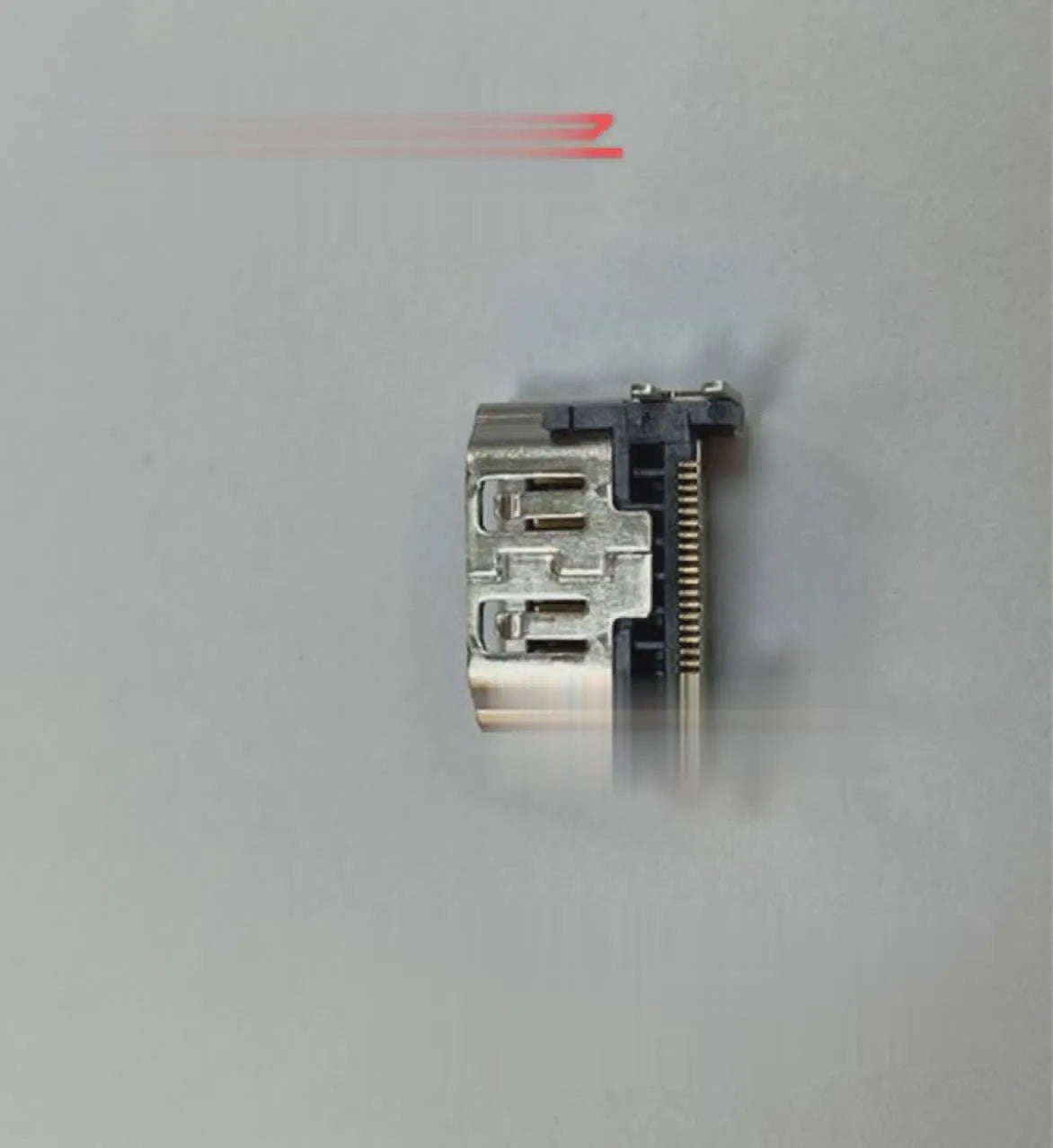 Silver HDMI host interface socket for gaming machine accessories