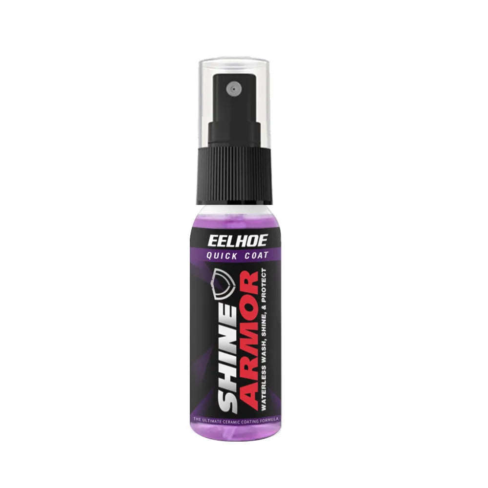 Purple automobile nano coating agent spray bottle with microplated crystal formula for car maintenance