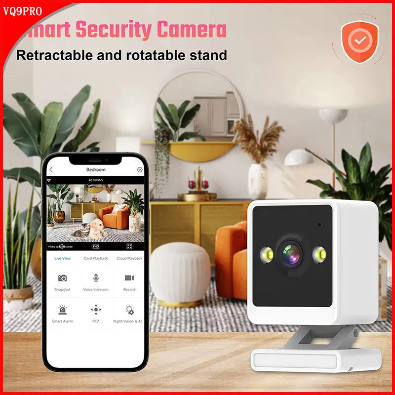 Wireless wifi surveillance camera with night vision and 720p resolution for indoor outdoor use