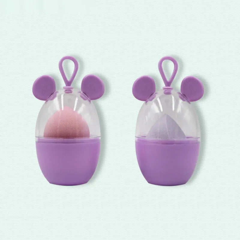 Non-latex dual-use sponge gourd water drop beveled makeup sponge in coral teardrop colour