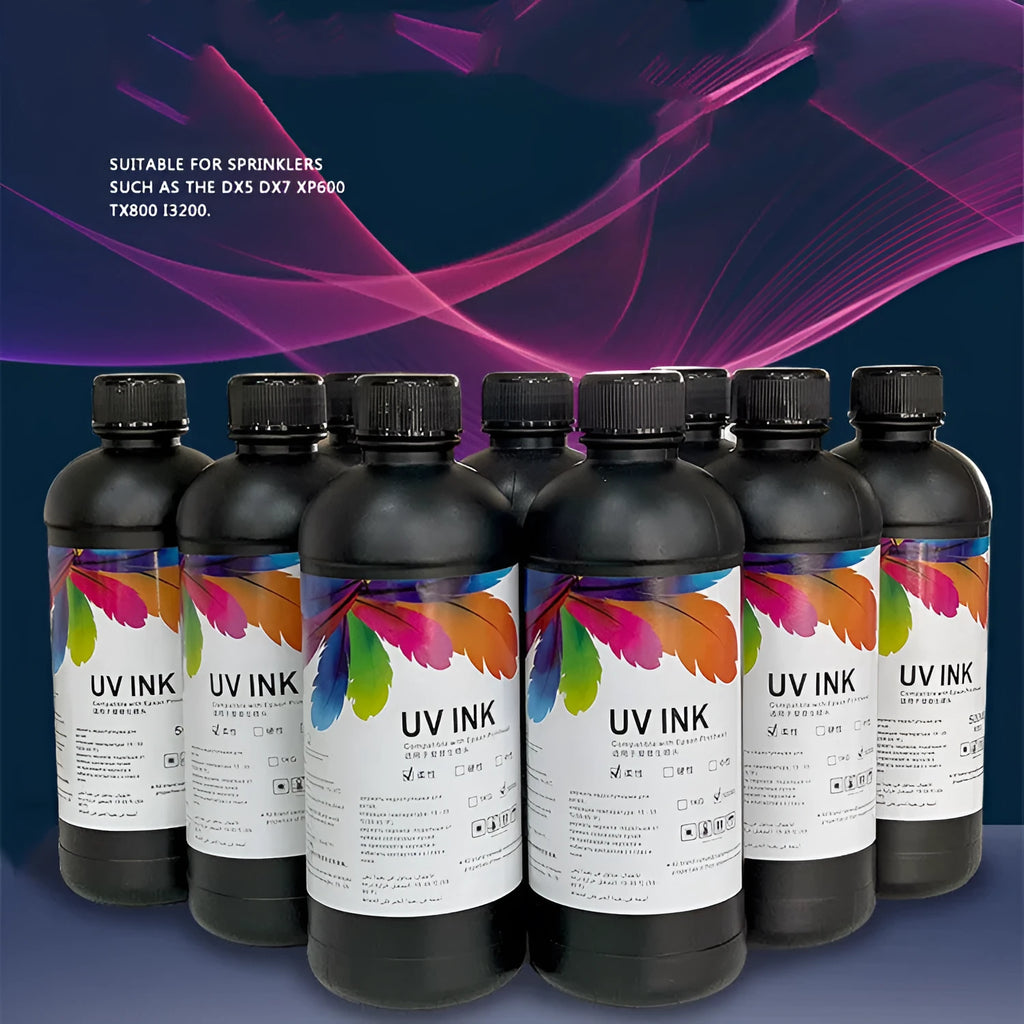 500ml bottle of Epson UV printer ink for XP600 TX800 F186000 F189000 models