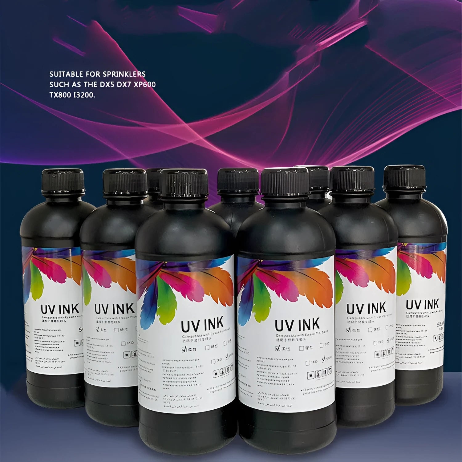 500ml bottle of Epson UV printer ink for XP600 TX800 F186000 F189000 models