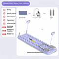 Purple abdominal wheel fitness board with automatic rebound mechanism for multi-muscle home training