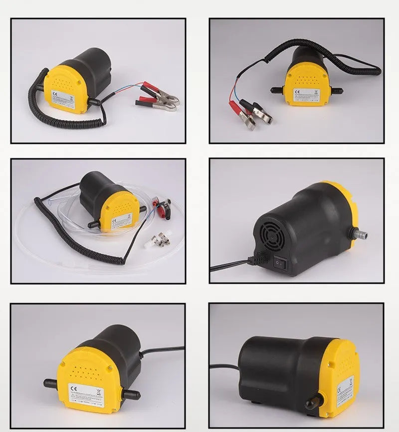 12V electric self-priming oil gear pump for engine oil transfer