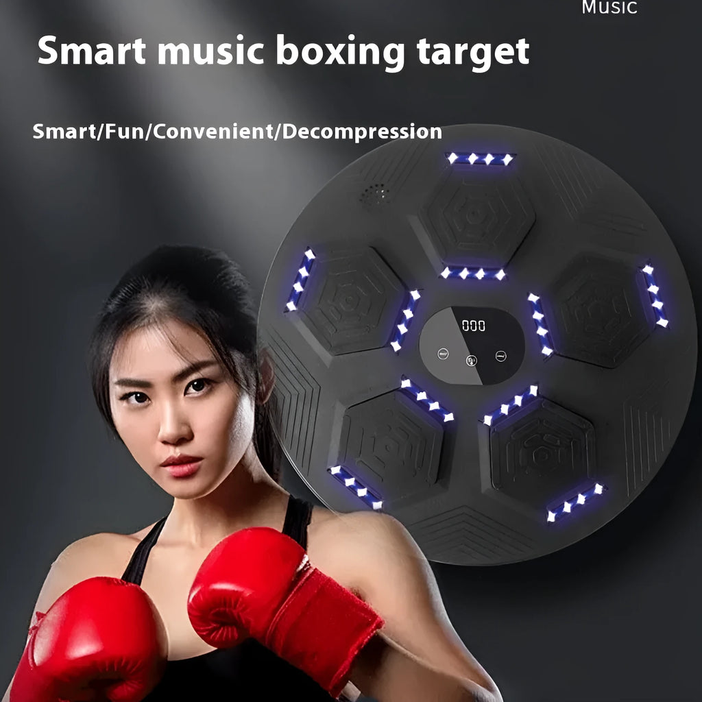 Smart music boxing machine reaction target with hanging wall design in multiple colour options
