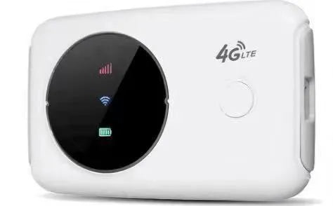 White 4G wireless mini router with SIM card slot dual band 150Mbps antenna