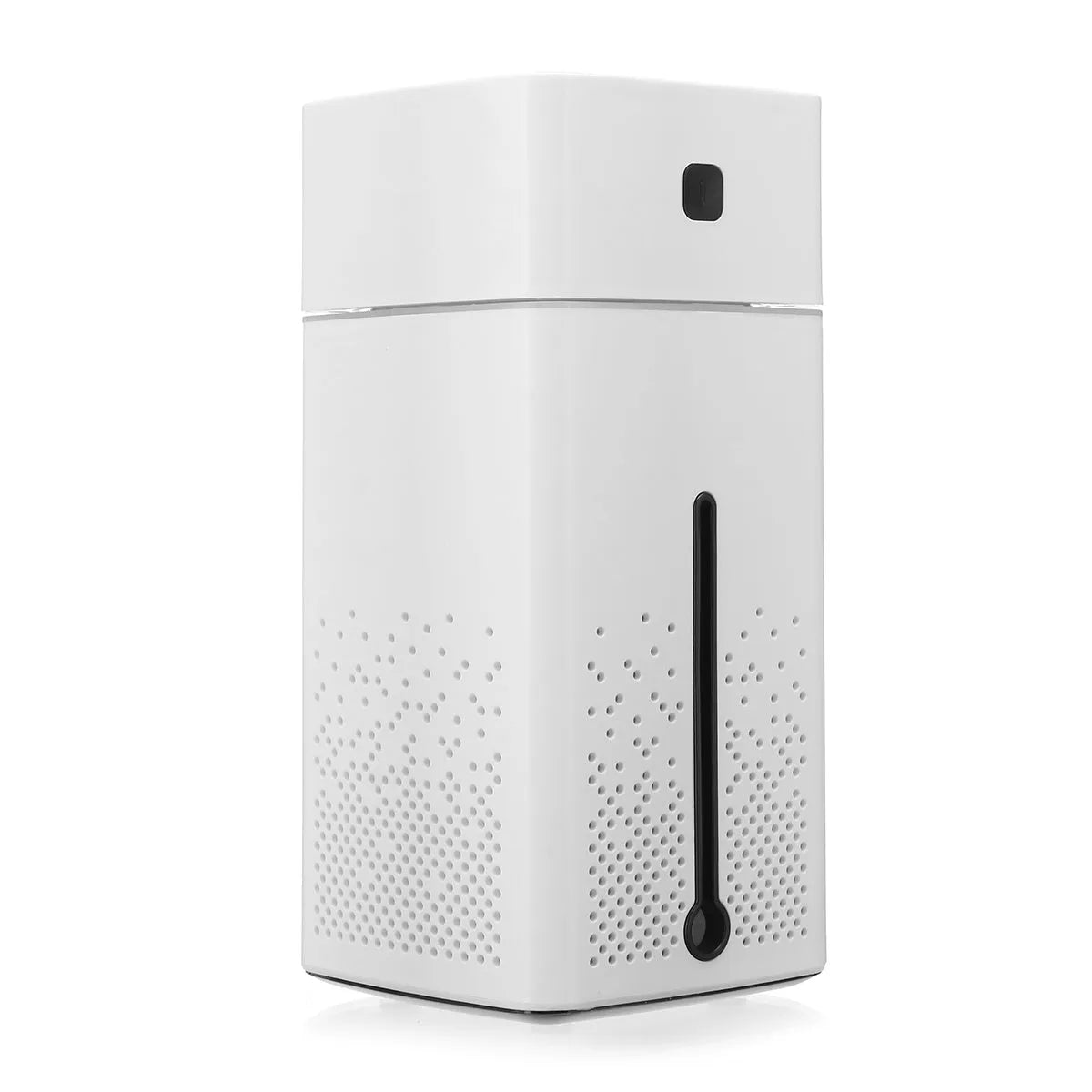 Black and white desktop humidifier with 1000ml capacity and USB interface for home office use