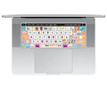 TPU keyboard protective film for 13.3 inch Apple MacBook Pro Air with colourful chalk characters design