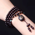 Zambia Rosewood Buddha beads bracelet with 108 pieces at 0.6cm bead size