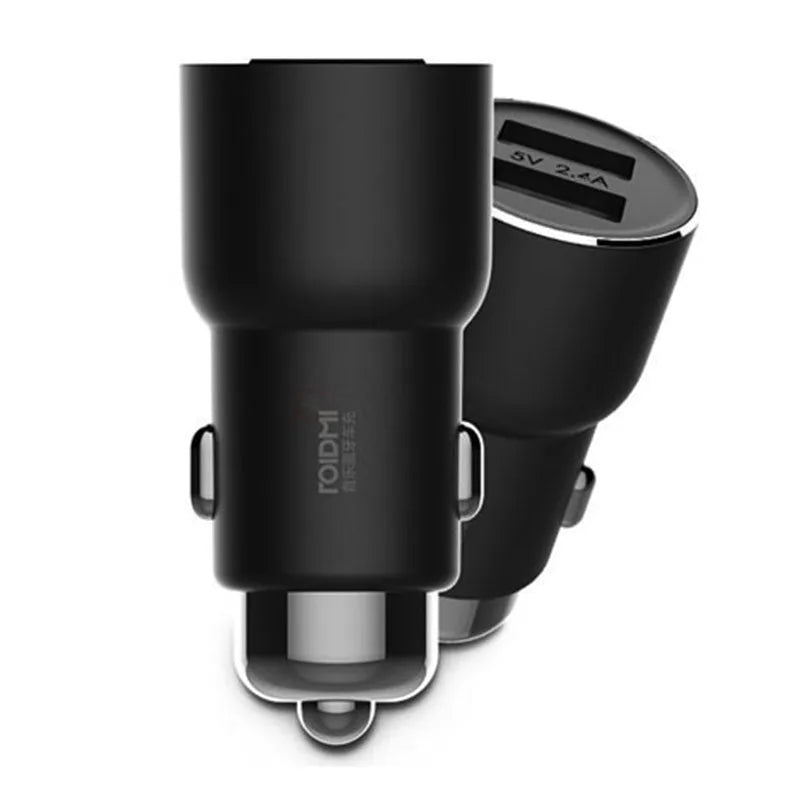 Black Ruimi 3S Bluetooth car charger with USB port for mobile device charging