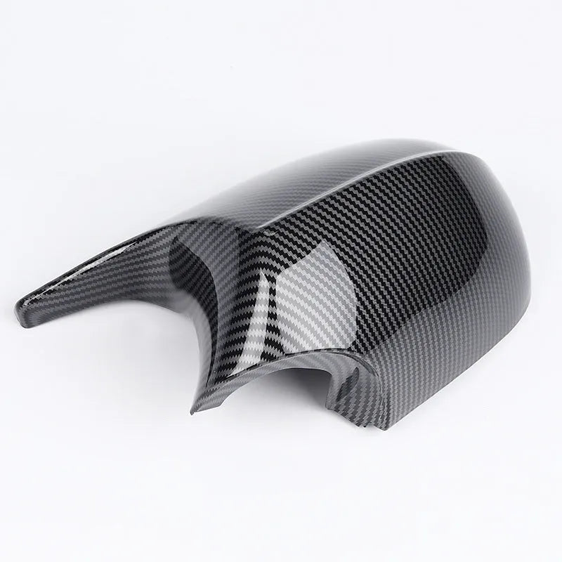 Pair of black ABS plastic rearview mirror housings for BMW 3 Series E90 side mirrors