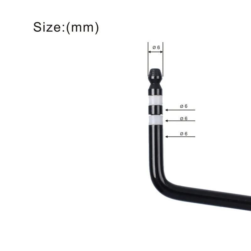 Guitar tremolo bar replacement arm in gold, silver, black, and blue chrome finishes.