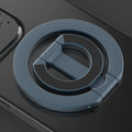 Double-sided magnetic phone holder in alloy, shown in Cold Black, Ivory White, Dark Night Purple and Yuefeng Blue