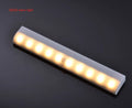 USB rechargeable magnetic LED closet light with motion sensor in aluminium shell