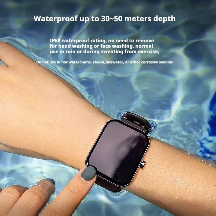 Smart Bluetooth call sports bracelet with TFT touch screen, health monitoring functions, magnetic charging and colour options