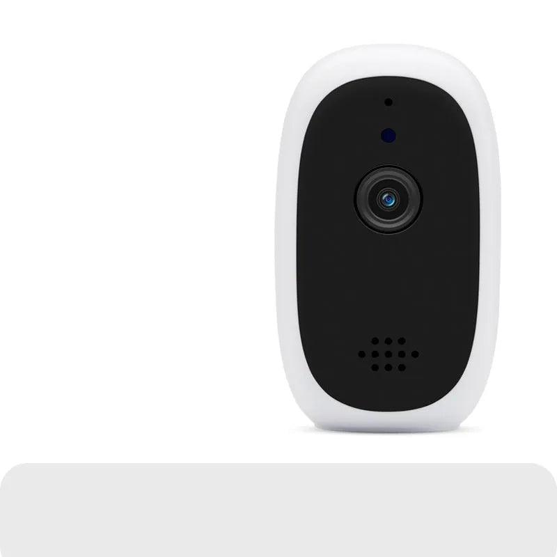 White wireless security network camera with GC1034/2033 sensor, TF card slot and cloud storage