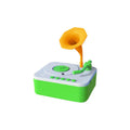 Green ABS children's early learning story machine, 80.5 mm x 45 mm x 45 mm, with Bluetooth and recording
