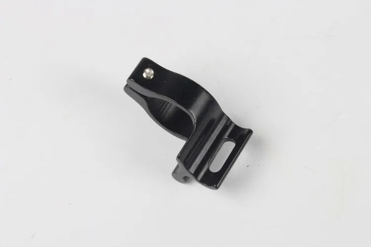 Black aluminium alloy vehicle clamp ring with 28.6mm internal diameter for automotive hoses and pipes
