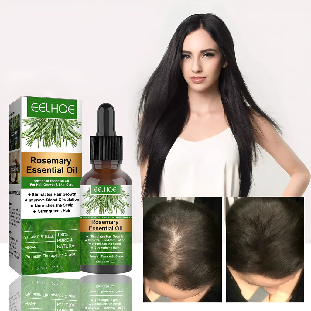 Rosemary anti-breakage nourishing hair oil 30ml box with coconut oil treatment