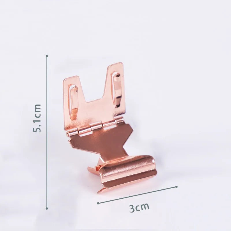 Metal bread price tag label clip for baking dessert display in modern simplicity style with wing clip