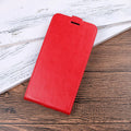 Honor 7X leather wallet phone case with card slots showing crazy horse pattern