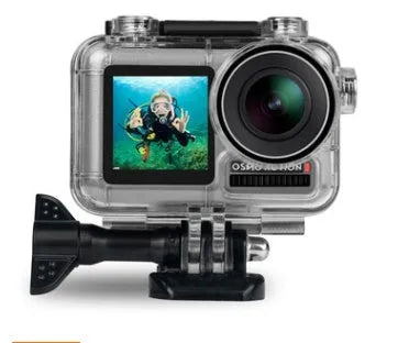 Acrylic sports camera diving shell waterproof housing with 40m and 61m depth rating options