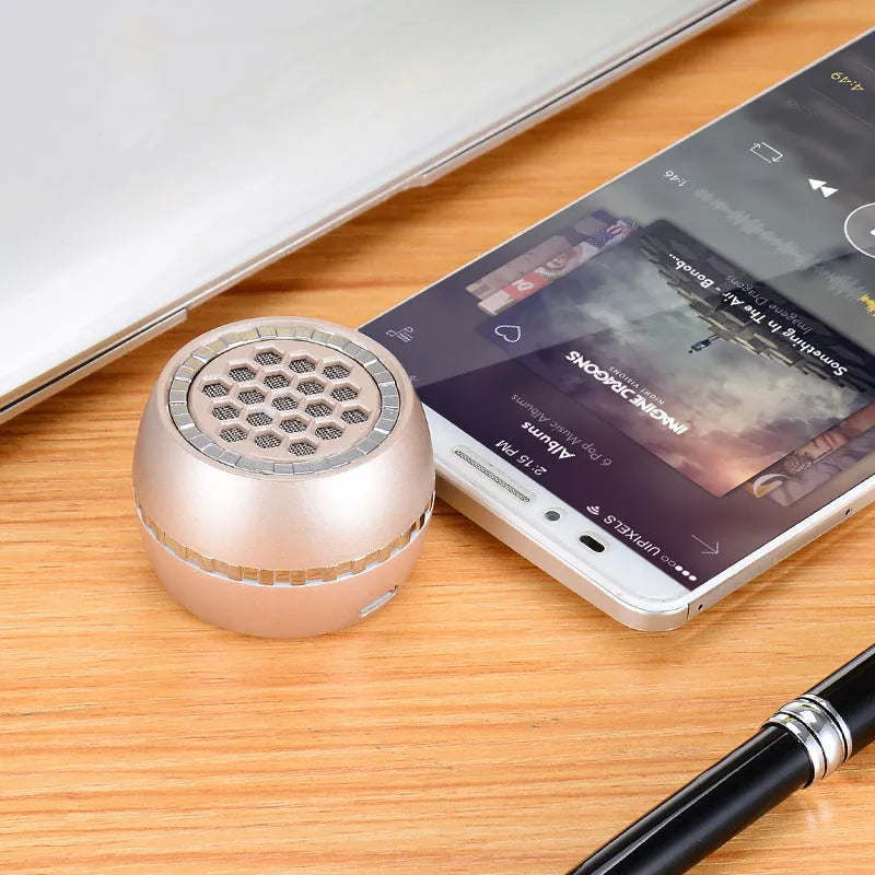 Universal external amplifier speaker in black, local gold, or rose gold finish.