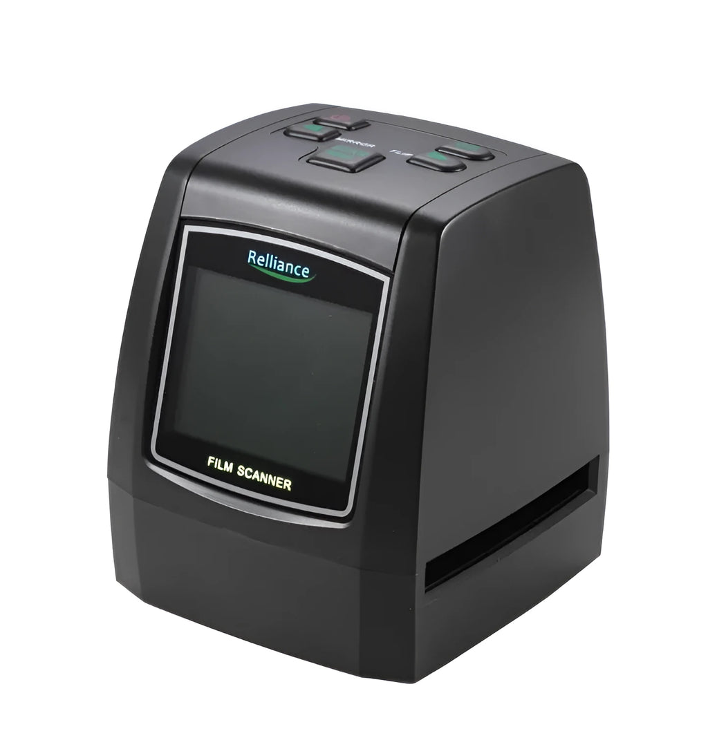 USB film negative scanner with LCD display for converting slides and film to digital files