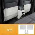 Three leather anti-kick pads for Mitsubishi Outlander interior protection