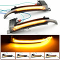 Dynamic LED mirror turn signal for Audi B8 and B8.5 models in black or white housing