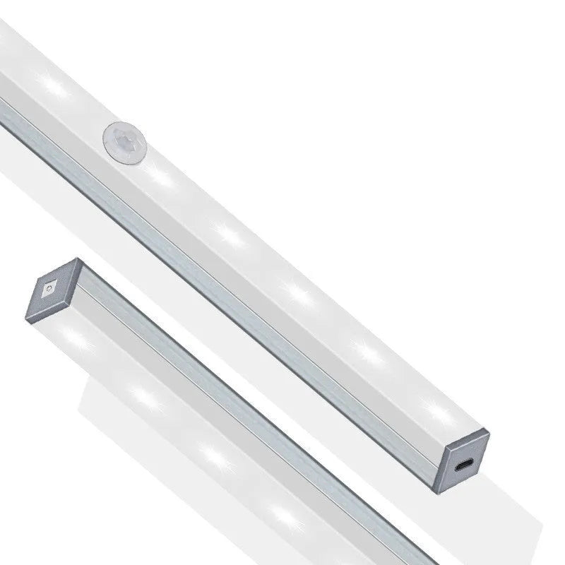 USB rechargeable magnetic LED closet light with motion sensor in aluminium shell