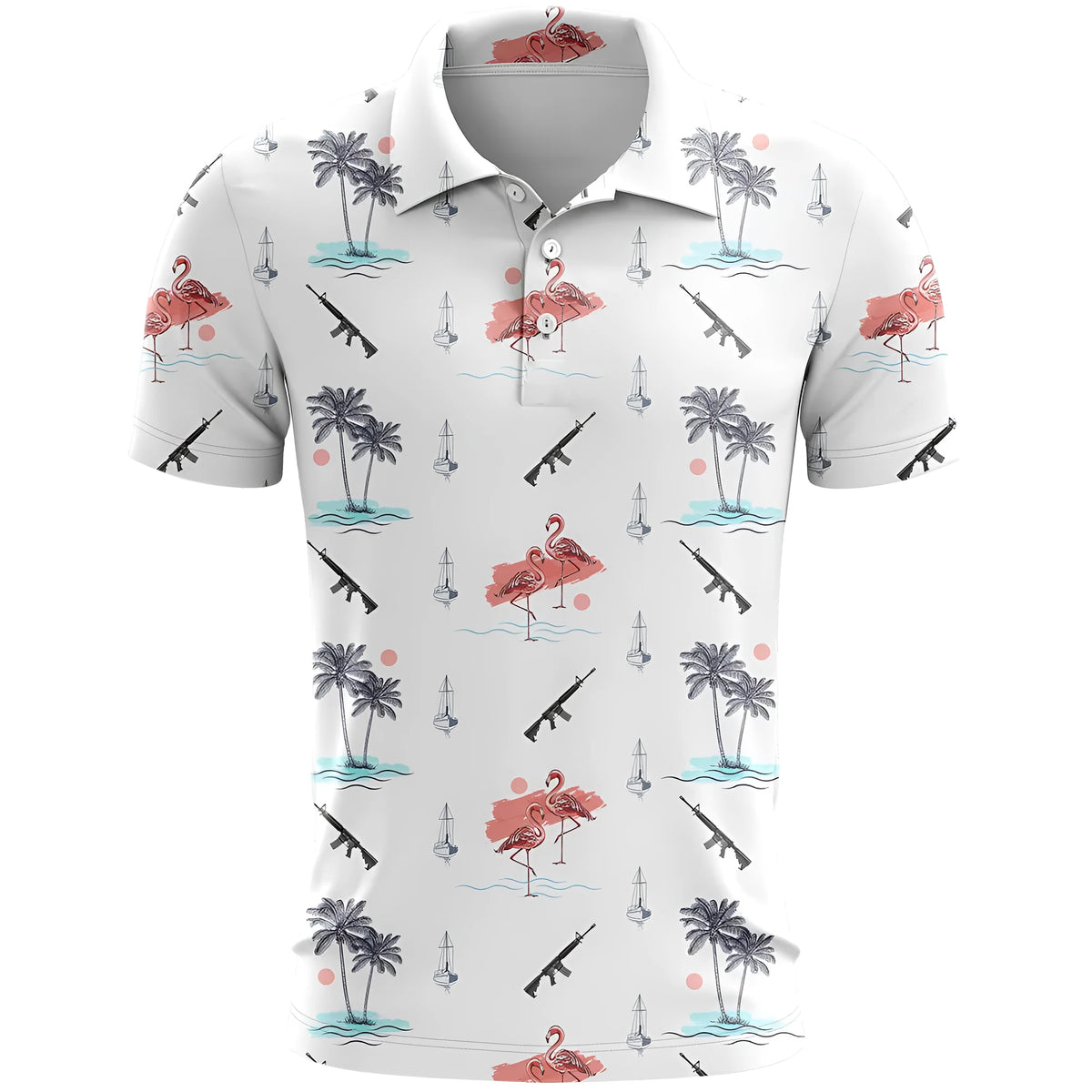 3D printed sports short sleeve T-shirt in loose fit with colour matching pattern on thin polyester fabric