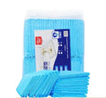 Blue disposable thickened absorbent pet diaper pad for dogs and cats