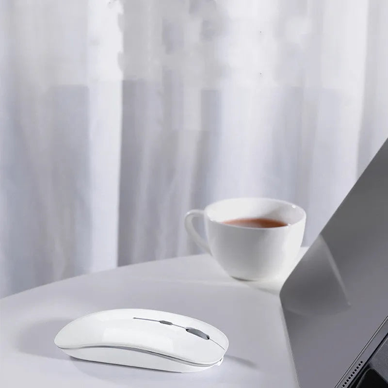 Wireless Bluetooth mouse for laptop and Apple devices, 1600dpi, four keys, Black or White