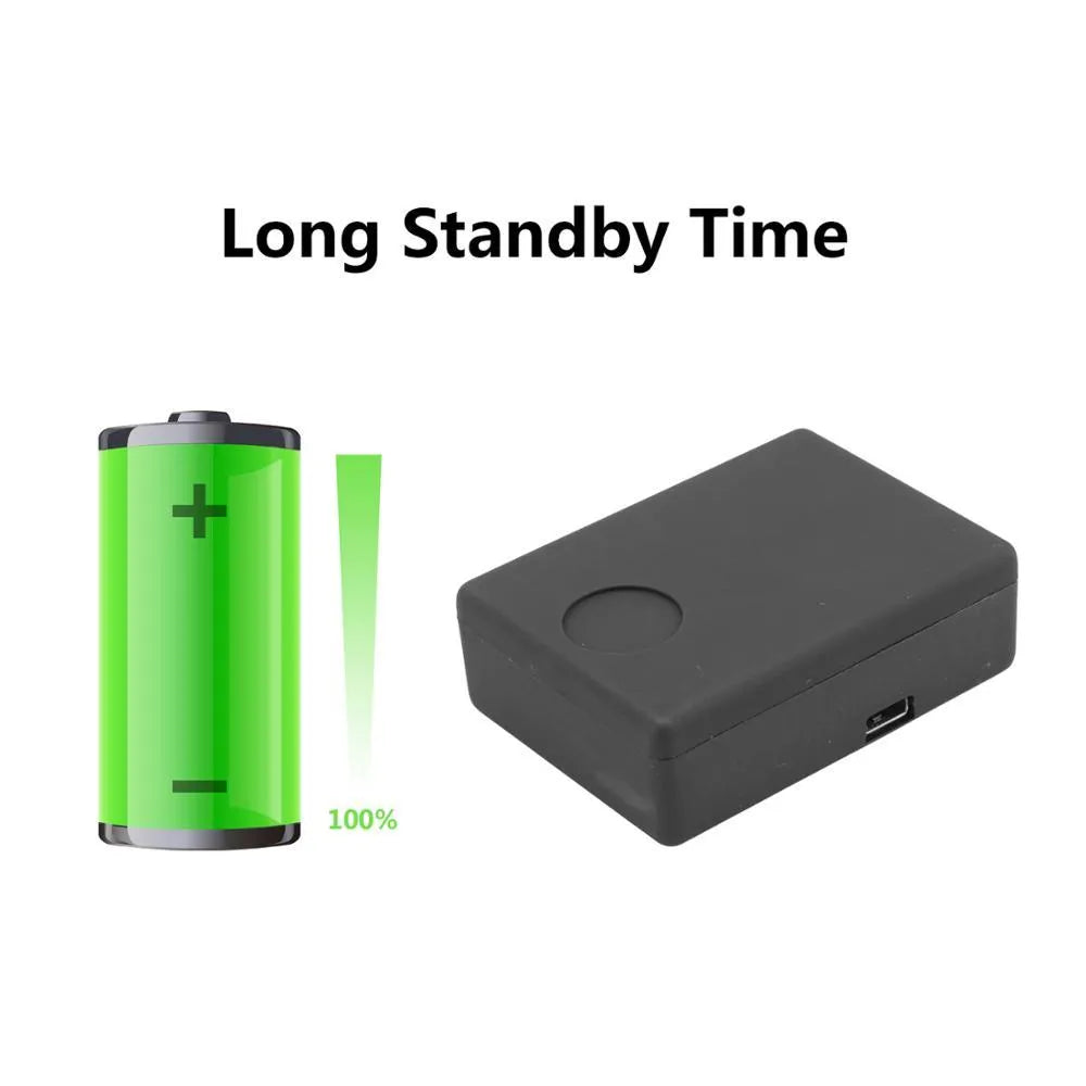 Black N9 Mini X009 vehicle GPS tracker and car alarm device with removable back cover.