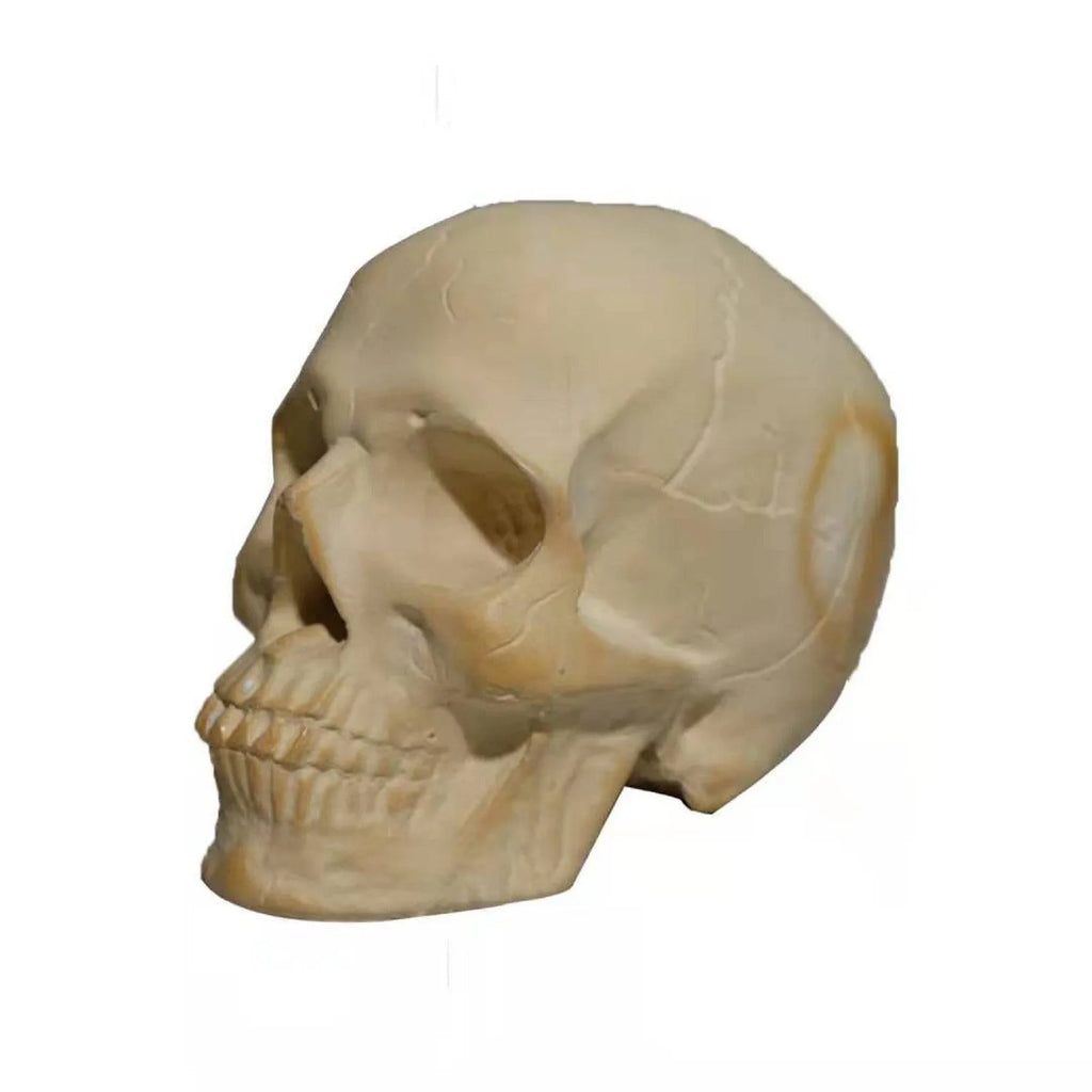 Skull Halloween barbecue fire resin ornament decoration in Skull BBQ single colour, 10x7x8cm