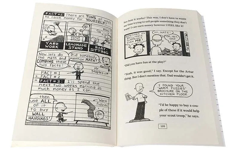 Big Nate 8-Book Box Set showing eight paperback volumes by Lincoln Peirce in a cardboard box
