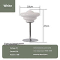 Mid-ancient conch-shaped bedside desk lamp with metal holder, cream colour option, USB cable, modern simplicity style