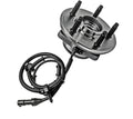Black bearing steel wheel hub assembly for Ford Explorer with integrated bearing flange