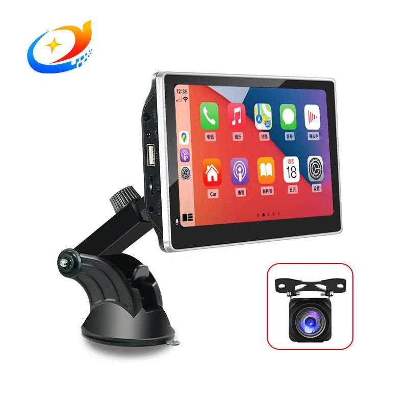 7 inch LCD screen projector for plastic car with optional AHD camera on dashboard