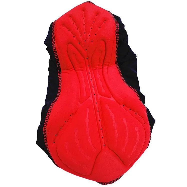 WOSAWE black and red cycling shorts for men and women, polyester spandex, sizes S to XXL