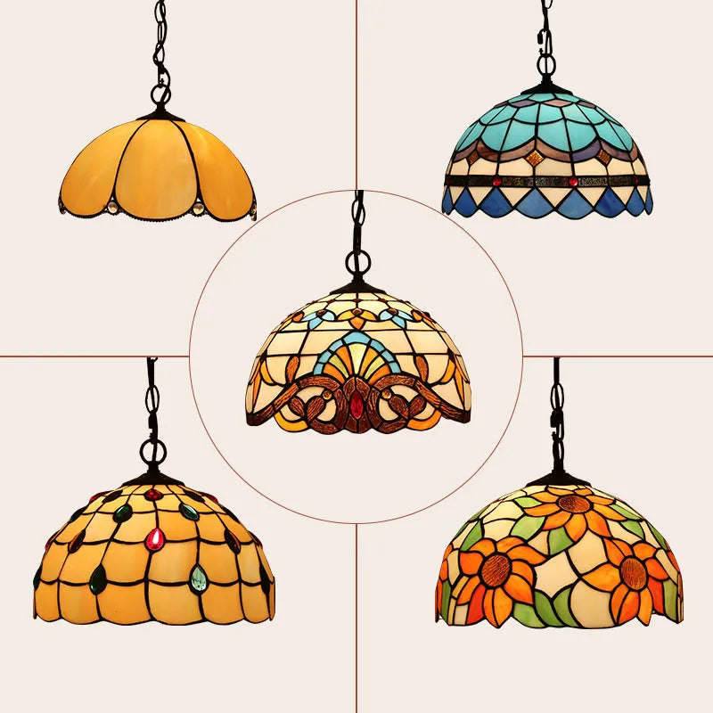 European retro Baroque chandelier with coloured glaze finish and abstract modelling.
