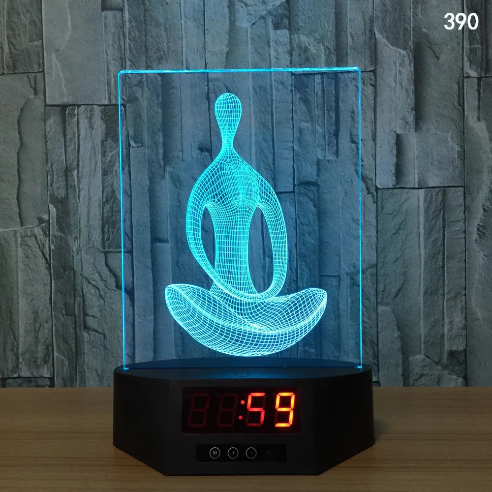 3D glowing dolphin night light LED table lamp with remote control on wooden surface