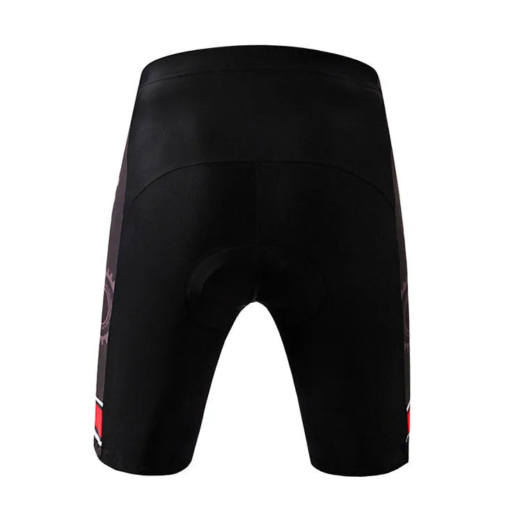 WOSAWE black and red cycling shorts for men and women, polyester spandex, sizes S to XXL